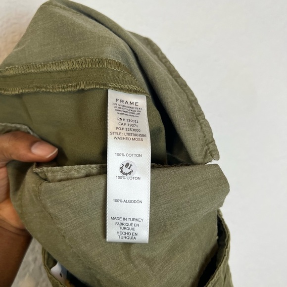 FRAME Green Le Tomboy Trouser Released Hem - Picture 11 of 11
